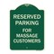 Signmission For Massage Customers Heavy-Gauge Aluminum Architectural Sign, G-1824-23946 A-DES-G-1824-23946 - alternate 1